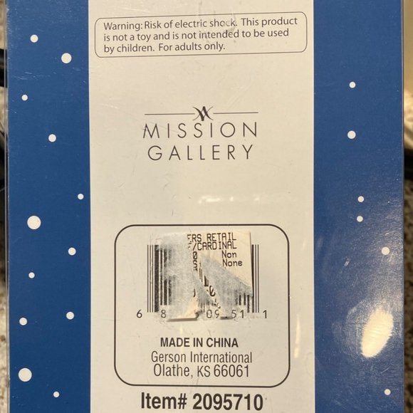 Red Cardinal Bird Christmas Night Light Original box - Picture 3 of 14